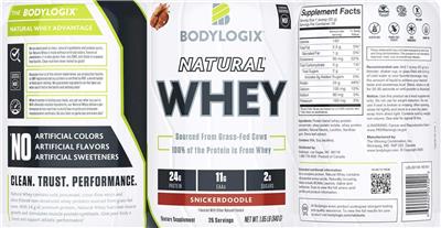 Natural Whey Snickerdoodle label