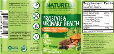 Prostate & Urinary Health label