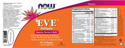 Eve Softgels label