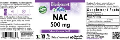 NAC 500 mg label