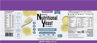 Nutritional Yeast Flakes label