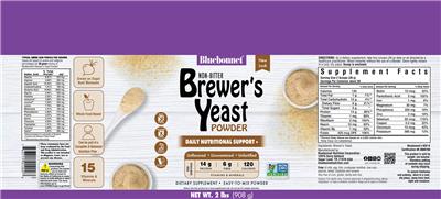 Brewer's Yeast Powder Unflavored label
