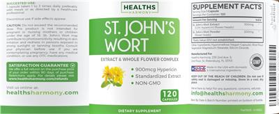 St. John's Wort label