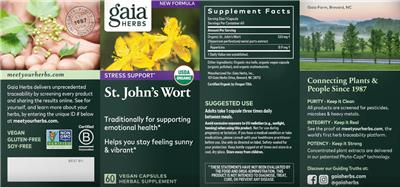 St. John's Wort label