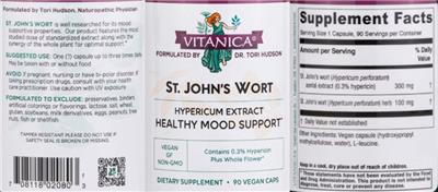 St. John's Wort label