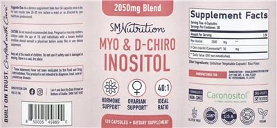 Myo & D-Chiro Inositol 2050 mg label