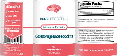 Centrophenoxine label