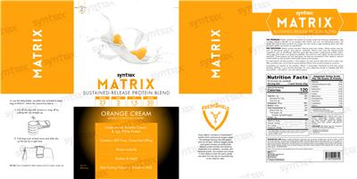 Matrix Orange Cream label