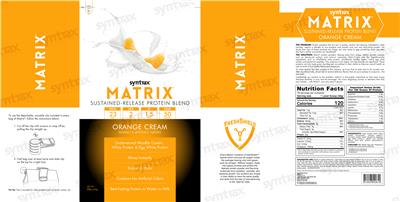 Matrix Orange Cream label
