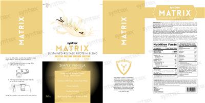 Matrix Simply Vanilla label