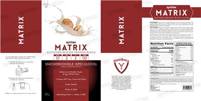 Matrix Snickerdoodle (Speculoos) label