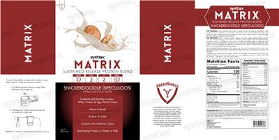 Matrix Snickerdoodle (Speculoos) label