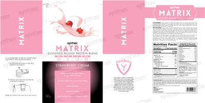 Matrix Strawberry Cream label