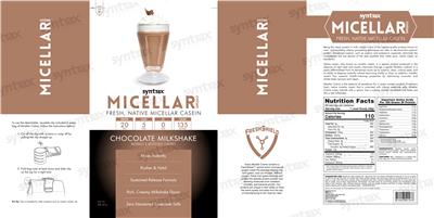 Micellar Creme Chocolate Milkshake label