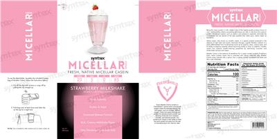 Micellar Creme Strawberry Milkshake label