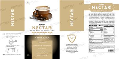 Nectar Lattes Cappuccino label