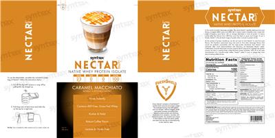 Nectar Lattes Caramel Macchiato label