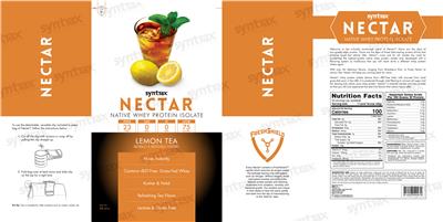 Nectar Lemon Tea label