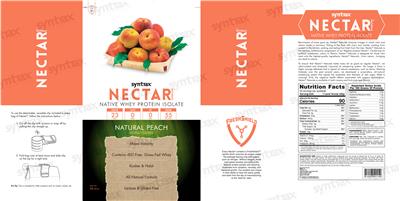 Nectar Naturals Natural Peach label