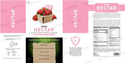 Nectar Naturals Natural Strawberry Cream label