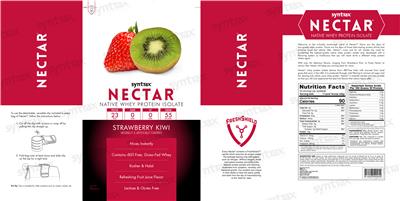 Nectar Strawberry Kiwi label