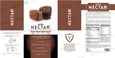 Nectar Sweets Chocolate Truffle label