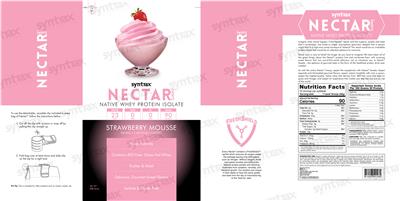 Nectar Sweets Strawberry Mousse label