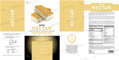 Nectar Sweets Vanilla Bean Torte label