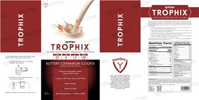 Trophix Buttery Cinnamon Cookie label