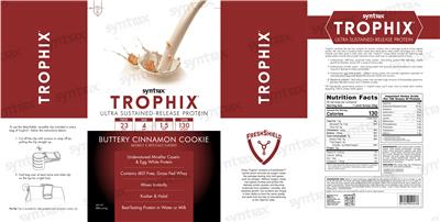 Trophix Buttery Cinnamon Cookie label
