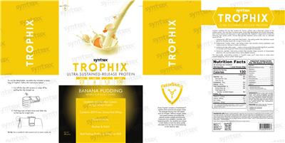 Trophix Banana Pudding label