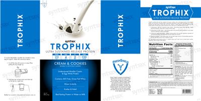 Trophix Cream & Cookies label