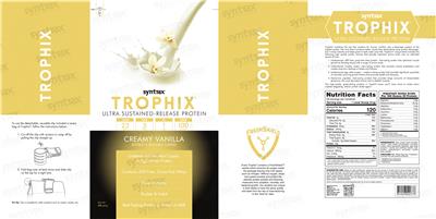 Trophix Creamy Vanilla label