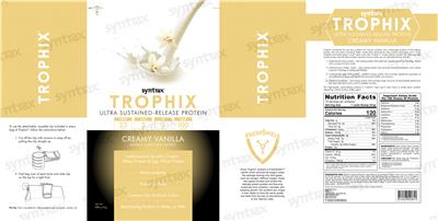 Trophix Creamy Vanilla label