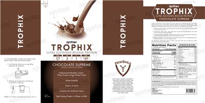 Trophix Chocolate Supreme label