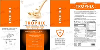 Trophix Peanut Butter Wafer label