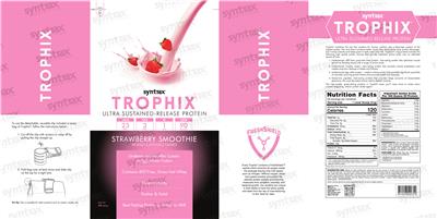 Trophix Strawberry Smoothie label