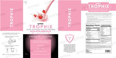 Trophix Strawberry Smoothie label