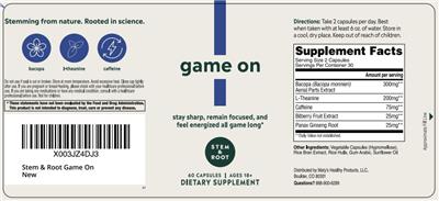Game On label