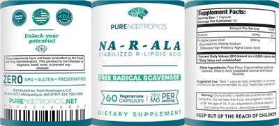 Na-R-ALA 250 mg label