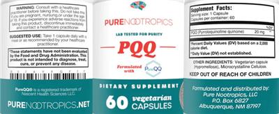PQQ label