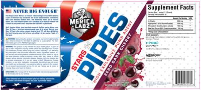Stars 'N Pipes Zero Dark Cherry label