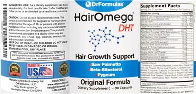 HairOmega DHT label