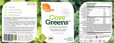 Core Greens label