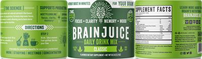 BrainJuice Daily Drink Mix Classic label