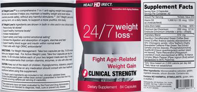 24/7 Weight Loss label