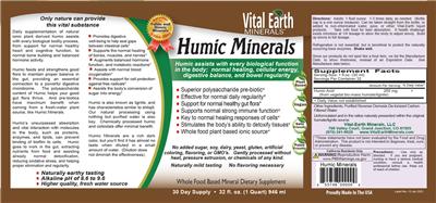 Humic Minerals label