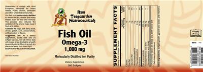 Fish Oil Omega-3 1,000 mg label