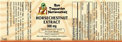 Horsechestnut Extract 300 mg label