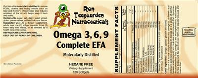 Omega 3, 6, 9 Complete EFA label